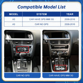 For Audi A5 Wireless CarPlay Android Auto Linux Touch Screen 2008-2016